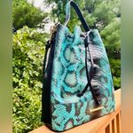 Brahmin Marlowe Blue Waterford Bucket Shoulder Bag NWT Photo 1