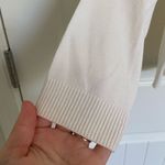 Joseph A women’s white ruched sleeve turtleneck thin knit sweater petite large Photo 2