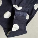 ZARA Tie Shoulder Navy White Polka Dot Bodysuit Size XS Photo 5