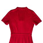 Draper James  Women’s Red Bow Knit Pleated Knee Length Dress Size Medium Photo 6