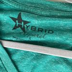 Hybrid Apparel Teal V-Neck Owl T-Shirt Size Small Photo 1