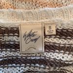 White Crow WOMEN’S beige striped Shenandoah Open Weave Sweater Photo 7