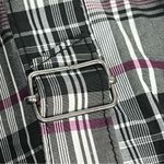 Odyn small purple plaid waterproof zipper top jacket shirt w/belt pockets Photo 8