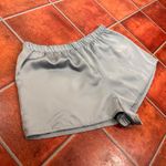 Show Me Your Mumu Satin Light Blue Stretchy Shorts Size 2X Photo 1