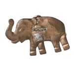 Handmade Orange Wool Clutch with Handmade Elephant Brooch OOAK Statement Piece Photo 7