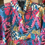 Lauren James Windbreaker Pullover Rain Jacket Small New Floral Bold Photo 6