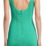 Herve Leger NWT Herringbone Mini Dress Women’s Size Medium Green Bodycon Photo 1