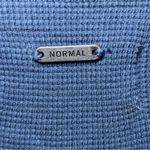 The Normal Brand Long Sleeve Thermal shirt Sz Medium Blue V Neck Vintage Classic Photo 7