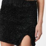 Bardot Lurex Mini Skirt in Black, Size XS New w/Tag Photo 0