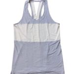 Lululemon gray & cream striped racerback tank top Photo 8