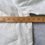 Jones New York Sport Women's Linen Shirt XL White Button Down 3/4 Sleeve Blouse Photo 5