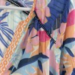 Sundance Multicolor floral tropical lightweight cotton button up top L flowy Pink Size L Photo 10