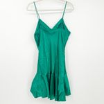 Victoria's Secret VS Gold Label VTG Coquette Ruffle Satin Slip Babydoll Dress L Photo 5
