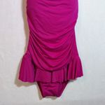 Ralph Lauren Lauren  Bel Aire One Piece Skirted Swimsuit Pink White Size 10 Photo 3