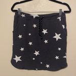 Sundry  Star Skirt Gray‎ White Drawstring Casual Comfy Mini Skirt Size 0 Size XS Photo 1