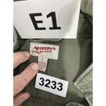Arizona Womans  Jeans XL Green Utility Jacket Zip Up Photo 2