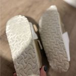 Birkenstock Women's Size 9 Arizona Split Birko-Flor sandal in white and gold Photo 5