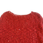 Maje  Open Weave Woven Sweater Burnt Orange Pullover Cotton Size 1 Small Women's Photo 6