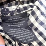 Tommy Hilfiger Blue & White Gingham Polka Dot Button Up Shirt Top Size Large Photo 7