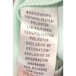 Sandra Darren  Dress Teal Green‎ Print Lined Sequin Neckline Sleeveless Size 14 Photo 9