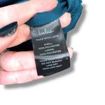 Lulus NWT Luxurious Vision Teal Blue Satin Off-the-Shoulder Mini Dress Medium Photo 9