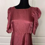 VTG PINK GOLD RHINESTONE PUFF SLEEVE PRINCESS DRESS GOWN Photo 1