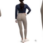 Million Dollar Breech Knee Patch Higher Rise, Super Stretch khaki color size 30R Tan Photo 2
