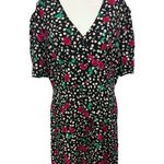 Nobody’s Child Cherry Mini Dress Eco Friendly Viscose Sz UK 16 / US 12 Black NWT Photo 4