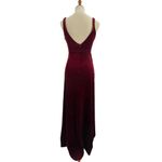 Lovely Twist Front Velvet Cutout Maxi Cabernet Size 0 New Photo 3