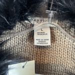 Vertigo Paris Vertigo NWT Wool Blend  Cozy Chic Glam Faux Fur Collar Cardigan  Size Large Photo 5
