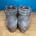 Joie  Ajax Suede Western Short Ankle Boot Pull On Bootie Gray Women’s 7.5 Photo 2