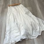 Coldwater Creek Cotton Maxi Skirt womens White (medium) cottagecore coquette minimalist casual Photo 3