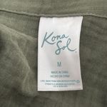 Kona Sol  Sage Green 100%‎ cotton button down Top cover up size M Photo 2