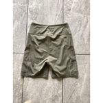 Gymshark Shorts Womens Medium Sage Green High Rise Biker Pocket Athletic Yoga Photo 0