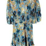 Milly Elle Pleated Floral Mini Dress Size 6 Photo 1