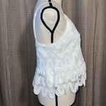 Lizard Thicket  size medium sleeveless white v neck tank with adjustable straps Photo 13