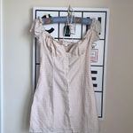 Princess Polly Tan Checkered Dress Photo 0