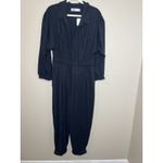 Free People  Beach Faye Jumpsuit Romper Black M Long Boho Resort Minimalist NWT Photo 2