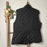st. john's bay Womens Black Quilted Vest Zip Front Pockets Size XXL Photo 3