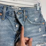 AGOLDE Parker Vintage Cut Off Short in Swapmeet Blue Wash Distressed Size 24 Photo 3