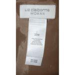 Liz Claiborne Women's Brown Jacket Plus Size 22W Floral Button Up So Soft Shaket Photo 6