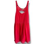 Roxy Womens Sundress Sz L Bright Coral Lace Back Cut Out Take Me Away NEW Photo 1