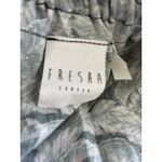 Fresha London Strapless Tiered Ruffle Maxi Leaf Palm Print Dress XS Green Photo 2