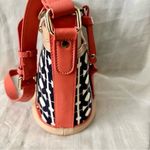 Spartina 449 Daufuskia Island Natural Linen Genuine Leather Shoulder Crossbody Photo 4