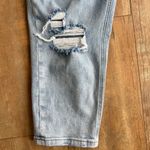Vervet by Flying Monkey Distressed Light Wash Stretch Straight Leg Jeans Size 30 Blue Photo 1
