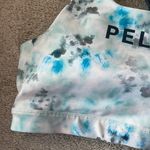 Peloton Diamond Tie Dye V Back Sports Bra in Blue Size Large Photo 3