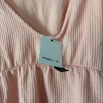 O'Neill  Peach Pink V-Neck Peplum Ribbed Bliuse Photo 2