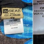 In Gear Ocean Blue Black Floral Fringe Multiway Swim Cover Photo 6