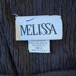 Melissa Vintage ‘90s  Black Fringe Hem Long Sleeve Mini Shift Dress Photo 4