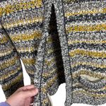 Banana Republic  Chartreuse Wool Mohair Blend Sweater Jacket Multi Size S Photo 4